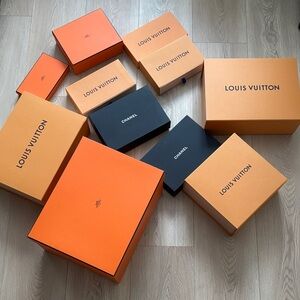 Louis Vuitton Orange and Black Branded Gift Boxes